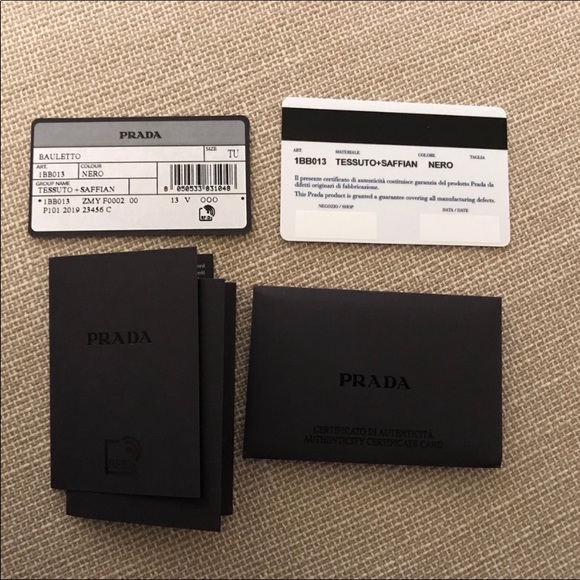 ❤️TRADED❤️Prada Bauletto Tessuto Saffiano 1BB013 - Picture 13 of 17